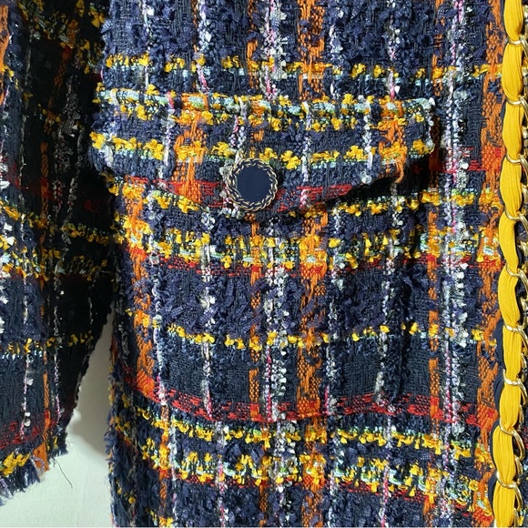 NWT Chico's Mid-length Tweed Open-Front Petite Jacket Size 8-10P / Small - Picture 6 of 13